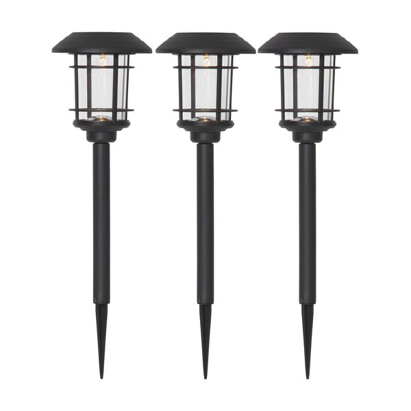 Set od 3 vrtne solarne LED svjetiljke Star Trading Fride, visina 34 cm