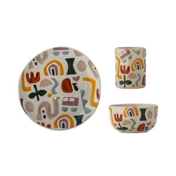 Dječji set posuđa 3 kom od kamenine Filur – Bloomingville Mini