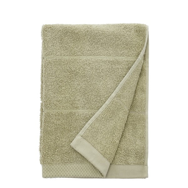 Svijetlo zeleni pamučan ručnik od frotira 50x100 cm Line – Södahl