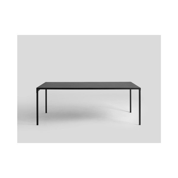 Crni metalni blagovaonski stol Custom Form Obroos, 160 x 80 cm-image-3