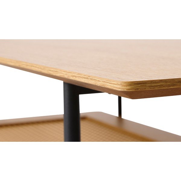 Stolić za kavu u dekoru hrasta u prirodnoj boji 55x110 cm Pensacola – Unique Furniture-image-3