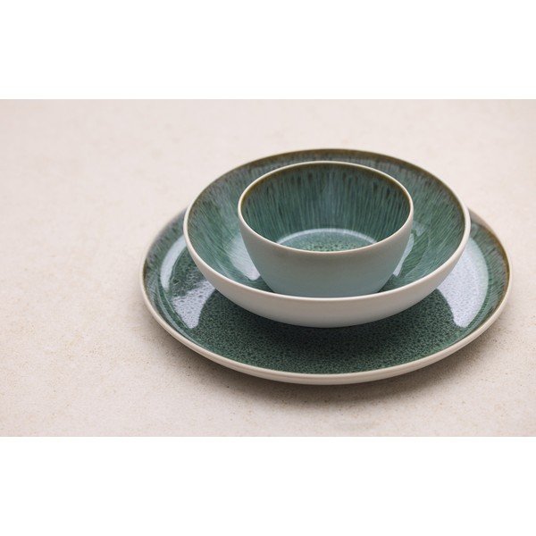 Bijela/zelena zdjelica od kamenine 400 ml Gastro White/Green – Bitz-image-1