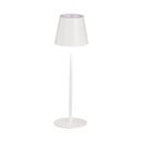 Bijela LED stolna lampa s metalnim sjenilom (visina 36,5 cm) Viletto – Fischer & Honsel