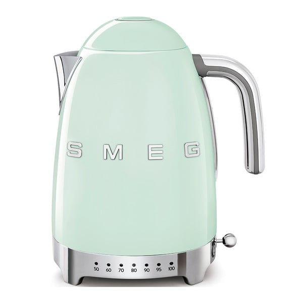 Svijetlo zeleno kuhalo za vodu od nehrđajućeg čelika 1,7 l Retro Style – SMEG