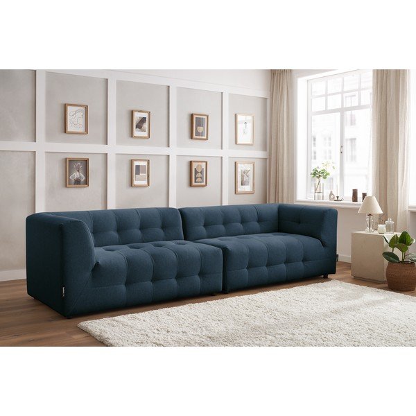 Tamno plavi kauč 324 cm Kleber - Bobochic Paris-image-1