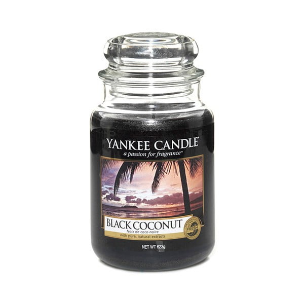 Yankee Candle Black Coconut, vrijeme gorenja 110 - 150 sati