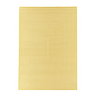 Žuti vanjski tepih Floorita Braid, 200 x 285 cm