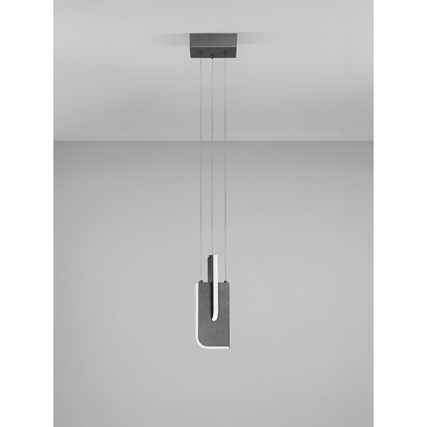 Svijetlo siva metalna LED viseća svjetiljka s mogućnosti zatamnjivanja Totem – Nova Luce-image-4