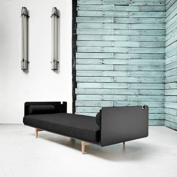Sofa na razvlačenje Karup Deva Black / Raw Oak / Dark-image-2