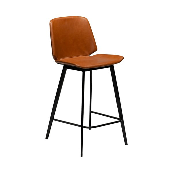 Smeđa barska stolica od imitacije kože DAN-FORM Denmark Swing, visina 94 cm