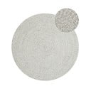 Bijelo-bež okrugli vanjski tepih ø 150 cm - NORTHRUGS