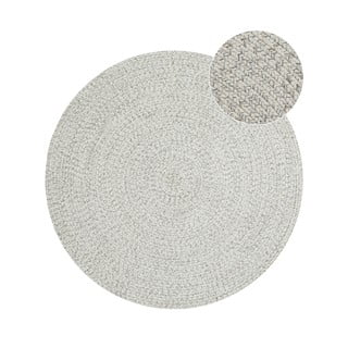Bijelo-bež okrugli vanjski tepih ø 200 cm - NORTHRUGS