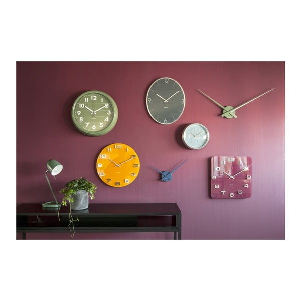 Crni zidni sat Karlsson Convex-image-3