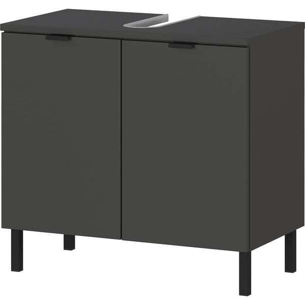 Antracitno sivi ormarić za ispod umivaonika 60x56 cm Arcena – Germania-image-2