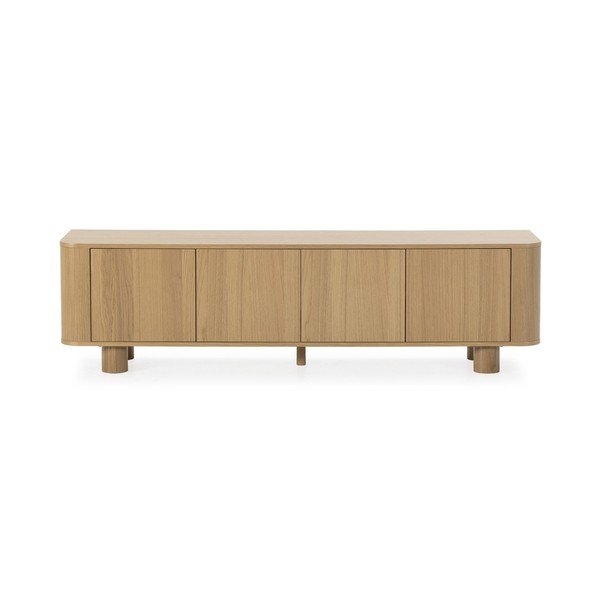 TV komoda u dekoru hrasta u prirodnoj boji 180x50,5x40 cm Padoc – MOME