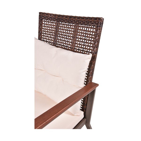 Tamno smeđa stolica za ljuljanje sa stolom od masivnog drveta Sinaloa – Garden Pleasure-image-3