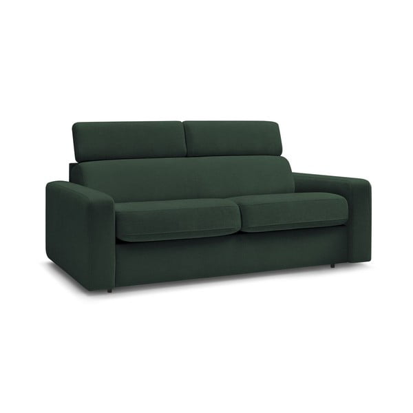 Tamno zelena sklopiva sofa 195 cm Monaco – Bobochic Paris-image-1