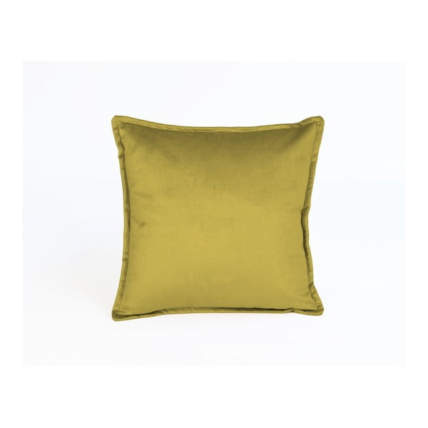 Žuta ukrasna navlaka za jastuk Velvet Atelier, 45 x 45 cm