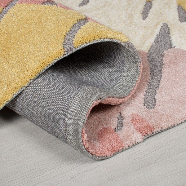 Ružičasto-žuti tepih Flair Rugs Woodgrain, 120 x 170 cm-image-1