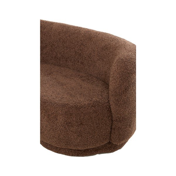 Tamno smeđa sofa od bouclé tkanine 175 cm Amelie – Light & Living-image-4
