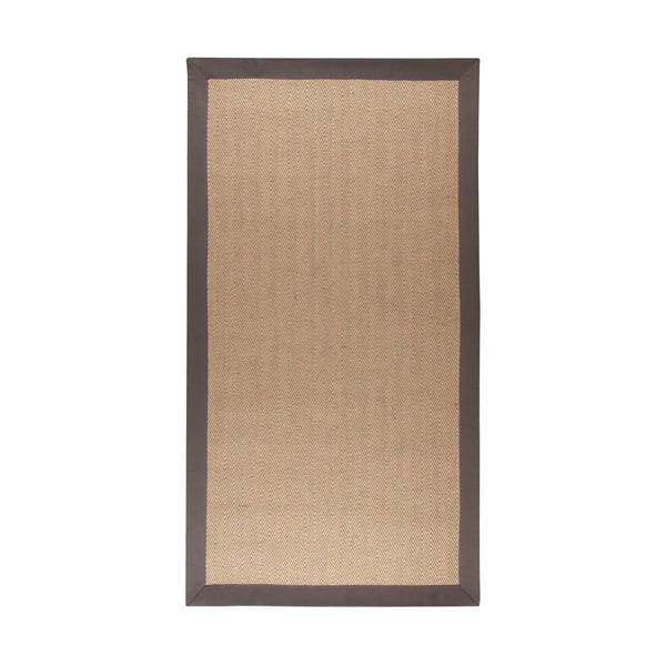Smeđe-sivi tepih od jute Rugs herringbone, 80 x 150 cm