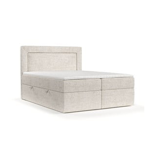 Krem boxspring krevet s prostorom za pohranu 180x200 cm Imagine – Maison de Rêve