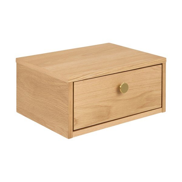 Noćni ormarić u dekoru hrasta u svijetloj prirodnoj boji Monfort – Actona-image-2