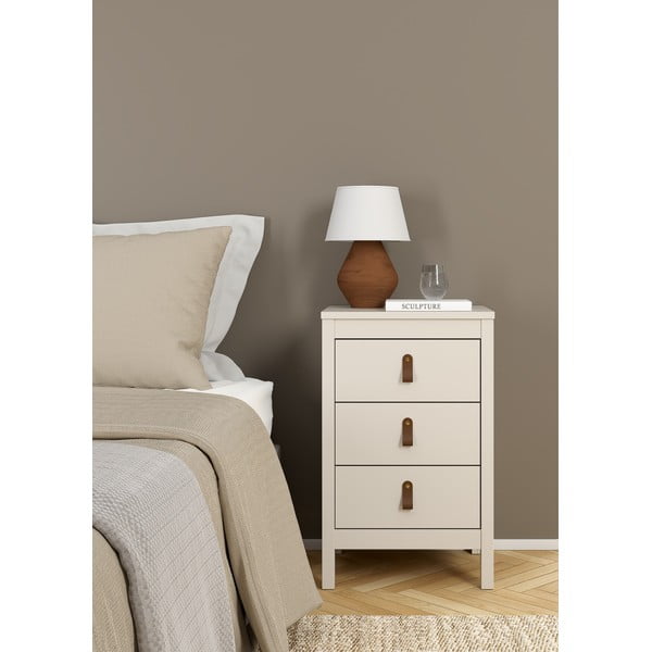 Sivo-bež noćni ormarić Madrid – Tvilum-image-3