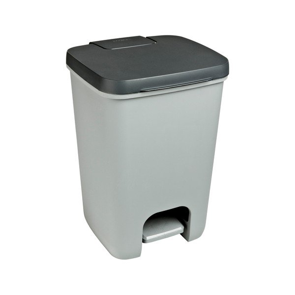 Siva plastična kanta za smeće s pedalom 20 l Essentials – Curver
