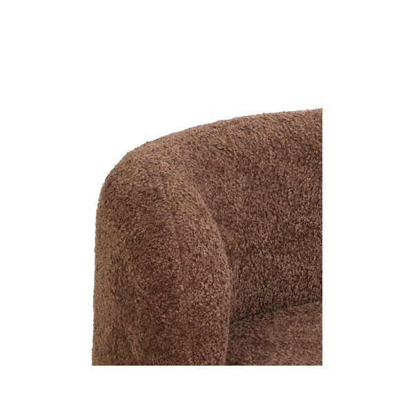 Tamno smeđa sofa od bouclé tkanine 175 cm Amelie – Light & Living-image-1