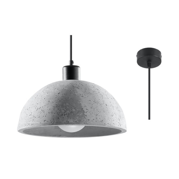 Siva viseća svjetiljka ø 30 cm Gonzo – Nice Lamps