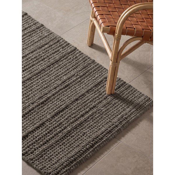 Tamno siva/tamno smeđa ručno rađena vunena staza 80x250 cm Camden Parker – Ted Baker-image-2