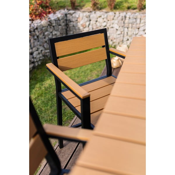 Vrtni blagovaonski set u prirodnoj boji za 4 osobe Nova – Bonami Selection-image-2