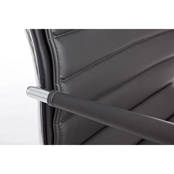 Tamno siva uredska stolica od umjetne kože Perth – Yes Everyday-image-1