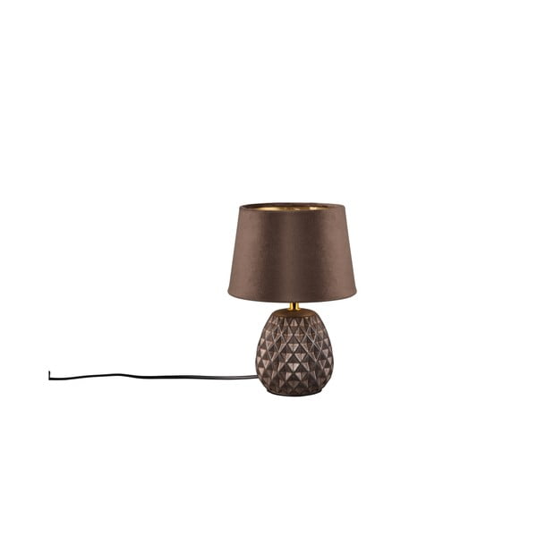 Smeđa stolna lampa (visina 27 cm) Ariana – Trio