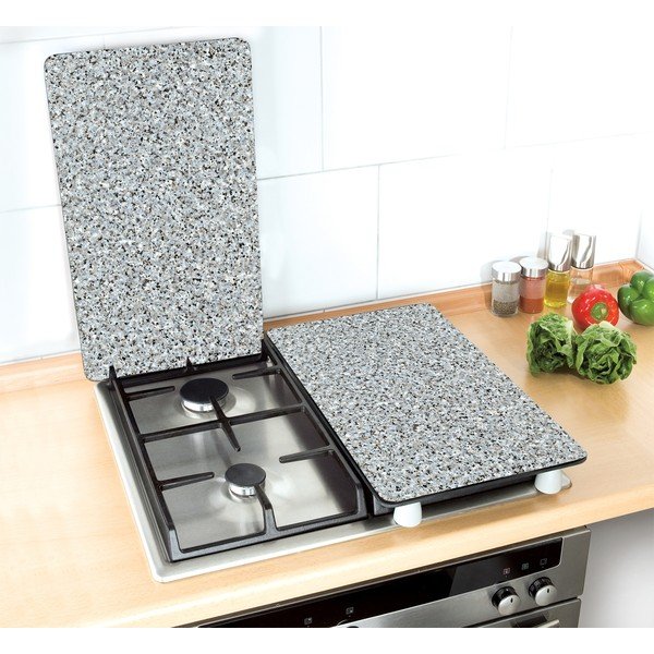 Set od 2 staklena poklopca za štednjak Wenko Granite, 52 x 30 cm-image-3