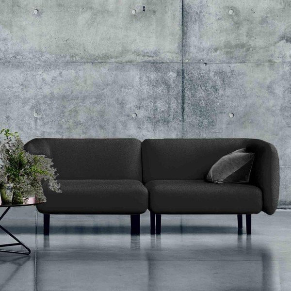 Antracit dvosjed Softline Elle, 230 cm-image-1