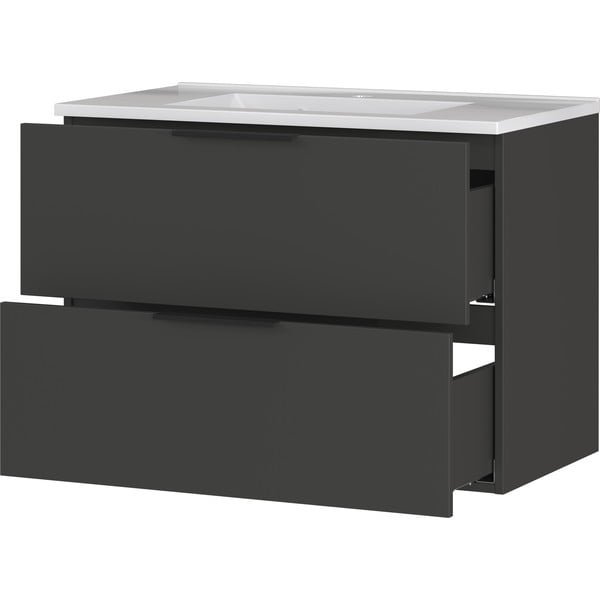 Antracit donji viseći ormarić s umivaonikom 81x61 cm Crandon - Germania-image-3