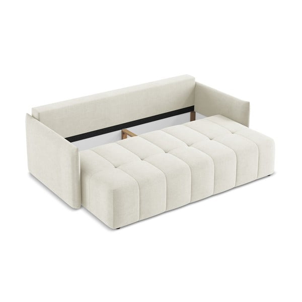 Bež sklopiva/s prostorom za odlaganje sofa 225 cm Moku – Makamii-image-4