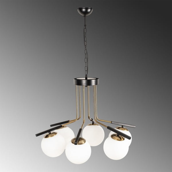 Crna metalno viseća svjetiljka Opviq lights Amalia-image-1