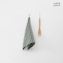 Lanena kuhinjska krpa 45x65 cm Forest Green Gingham – Linen Tales