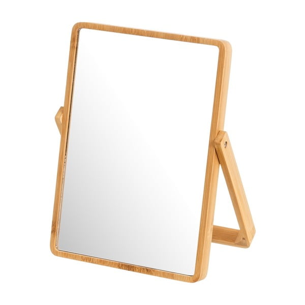 Kozmetičko ogledalo s okvirom od bambusa 20x27 cm – Casa Selección