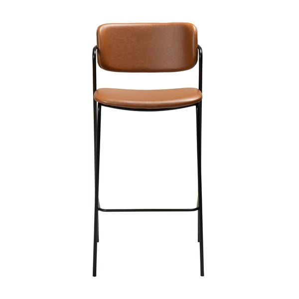 Smeđa barska stolica od imitacije kože DAN-FORM Denmark Zed, visina 107 cm-image-2