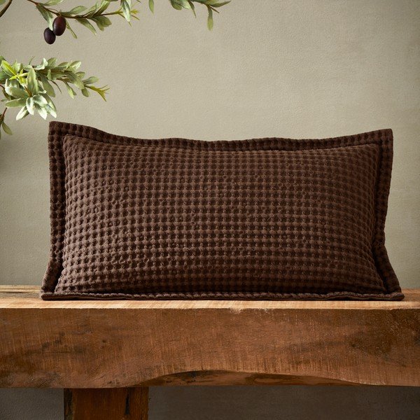 Pamučan ukrasni jastuk 30x50 cm Jaipur Chunky Waffle – Pineapple Elephant-image-1