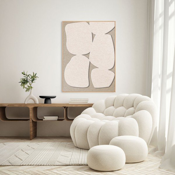 3D slika s okvirom/akustična 90x120 cm Stone Path 1 – Malerifabrikken-image-1