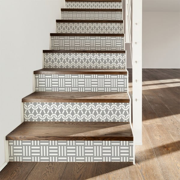Set 2 naljepnice za stepenice Ambiance Karlstad, 15 x 105 cm