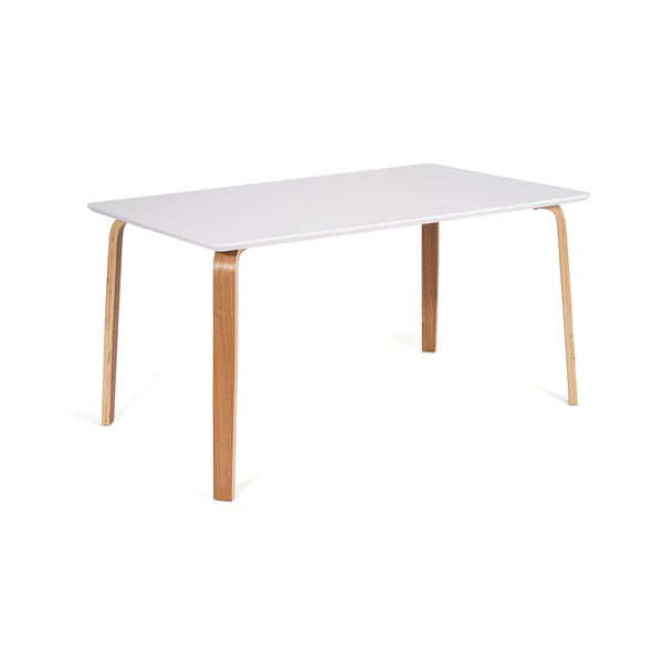 Blagovaonski stol s bijelom pločom 150x90 cm Zaha - Bonami Essentials-image-1