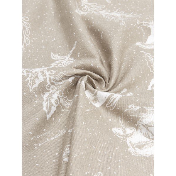 Bež flanelska posteljina Westwing Collection Animal Toile, 135 x 200 cm-image-1
