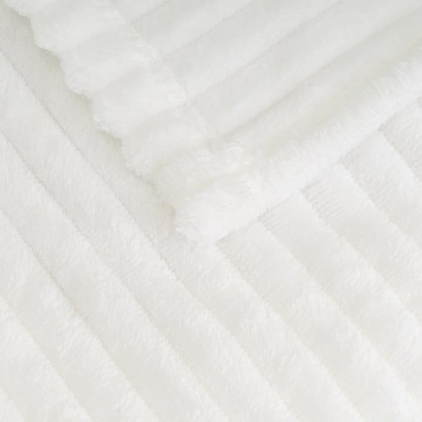 Bijela deka od mikropliša 130x160 cm Fur Velvet – Casa Selección-image-1
