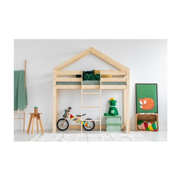 Kuća krevet na kat od borovog drveta Adeko Mila DMPA, 90 x 180 cm-image-1